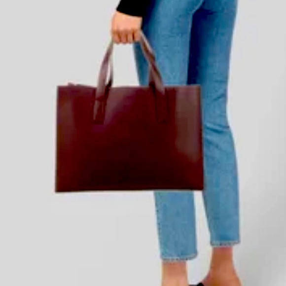 The Perfect Tote - Merlot Vegan Leather Lush - Picture 8 of 8